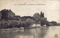 La pergola du restaurant éponyme, /vue de la seine