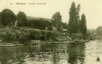 Le port du restaurant "Les Peupliers"