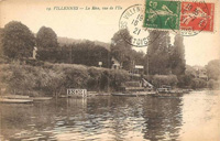 La rive de la Seine, vue de l'île