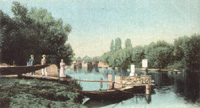 Le ponton (abordage)/de l'hôtel-restaurant "Le Sophora"