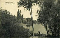 Rameur, se reposant à la pointe de l'île
