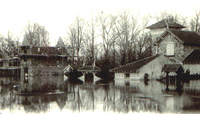 Villas du chemin de la Nourrée,/pendant la crue de 1910