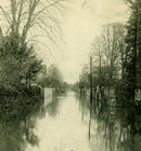Avenue du Parc, pendant la crue de 1910