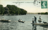 Canotage et pêche sur le grand bras de la Seine