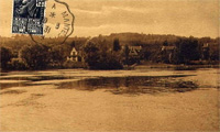 Villas de l'île, vues du grand bras de la Seine