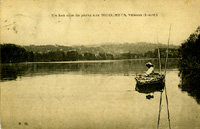 Pêcheur sur le grand bras de la Seine