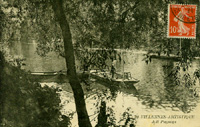 Pêcheur en barque sur la Seine