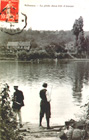 Pêcheurs en bord de Seine, sur l'île de Platais