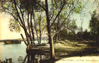 La plage dans l'île de Villennes