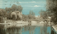 Le petit bras de la Seine et le pont de l'île