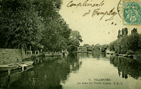 Le petit bras de la seine vers le pont