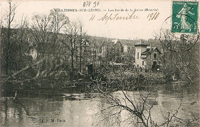 La Seine et des villas de la prairie de la Nourrée
