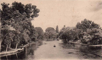 le petit bras de la Seine, en aval du pont