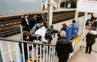 Tournage du téléfilm "Drôle de Noël"