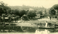 L'abordage de l'hôtel-restaurant "Le Sophora",/devenu le port