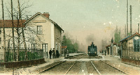 L'ancienne gare :/train en partance pour Poissy
