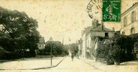 L'avenue du Président entre le Sophora/et l'hôtel-restaaurant du Berceau