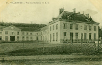 Le château de Villennes/(façade et pavillon de droite)