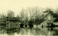 Villas du chemin de la Nourrée/pendant la crue de 1910