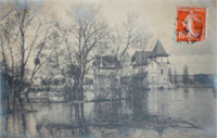 Plusieurs villas inondées, pendant la crue de 1910