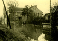 Le chemin de la Nourrée sous l'eau
