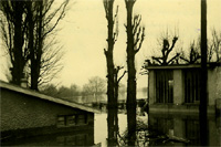 Le restaurant des Peupliers sous l'eau
