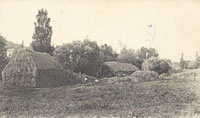 Des meules de paille,/dans la ferme de l'île