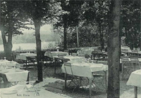 La terrasse de l'hôtel "Les Peupliers"