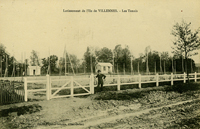 Les courts de tennis/de l'île de Villennes