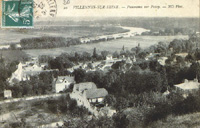 Panorama sur la Seine en amont/(Villa Reva Reva Cottage au premier plan)