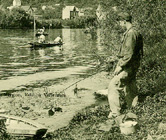 Gros plan sur un pêcheur