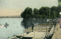 Le port du restaurant Jallabert et la pointe de l'île