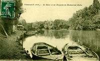 Les barques du restaurant Bodin