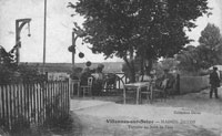 La terrasse du restaurant Devos,/devenu "Les Peupliers"