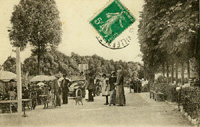 Les deux terrasses du restaurant Jallabert