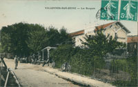Le restaurant Marquis/ sur la rive de la Seine vers Médan