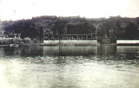 La terrasse du restaurant "La Pergola"/vue de la Seine