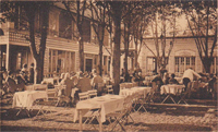 Une terrasse du restaurant "La Pergola"