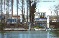Le restaurant du petit Parc,/vu de l'île