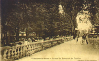 L'une des terrasses du restaurant "Les Peupliers"