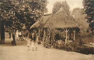 Une tonnelle du restaurant "Les Tilleuls"