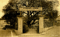 L'entrée du restaurant du Sophora