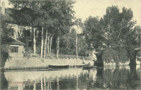 La villa "Le Vieux Moulin" et le pont