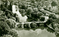 Vue aérienne du pont et de ses alentours