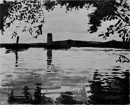 Lever du jour sur la Seine à Villennes
