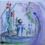 La fontaine de la place de l'église