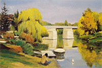 La seine, le port et le pont