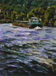 Péniche sur la Seine à Villennes