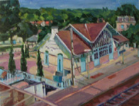 La gare, vue de la passerelle