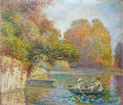 En barque sur la Seine